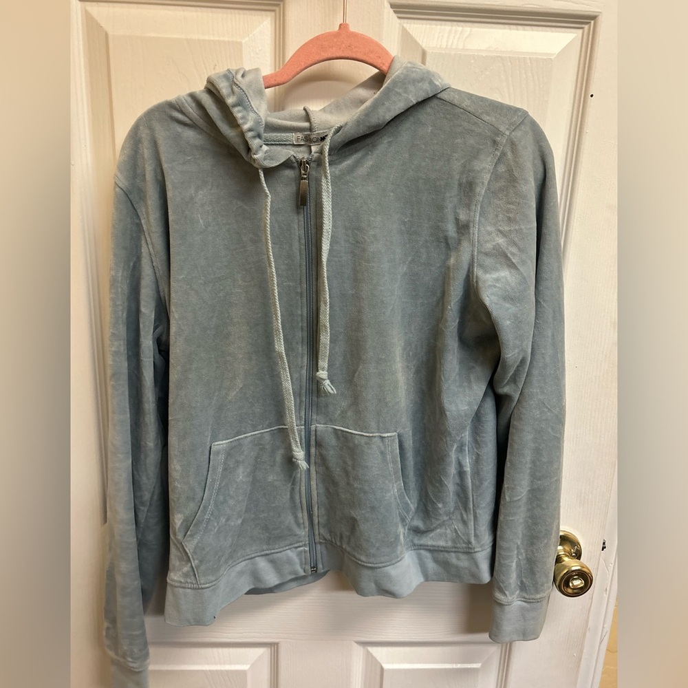 Fashion Nova Sky Blue Hoodie